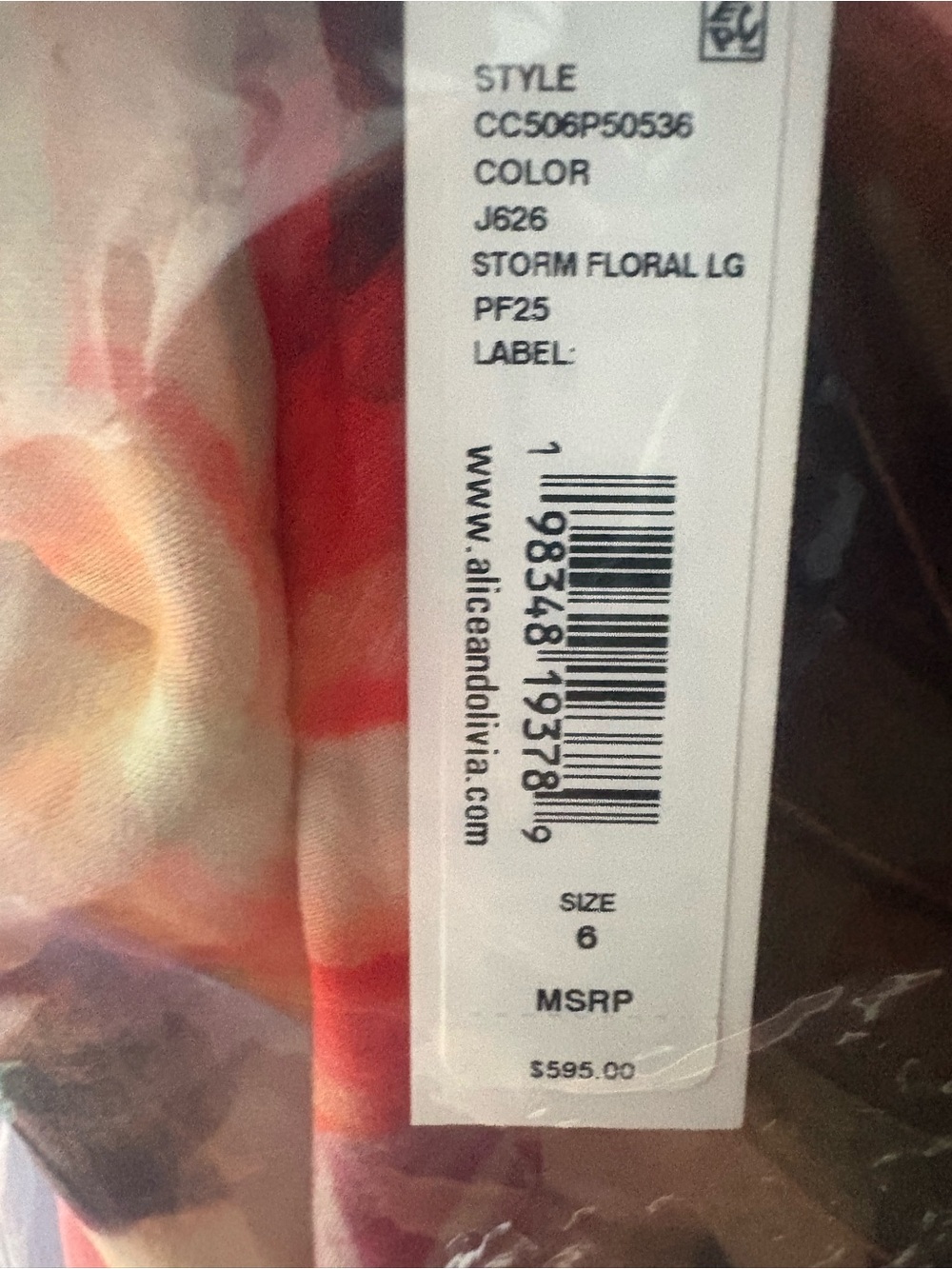 Alice + Olivia Jeannette Floral Tie-Shoulder Midi Dress in Multicolor - Picture 4 of 6